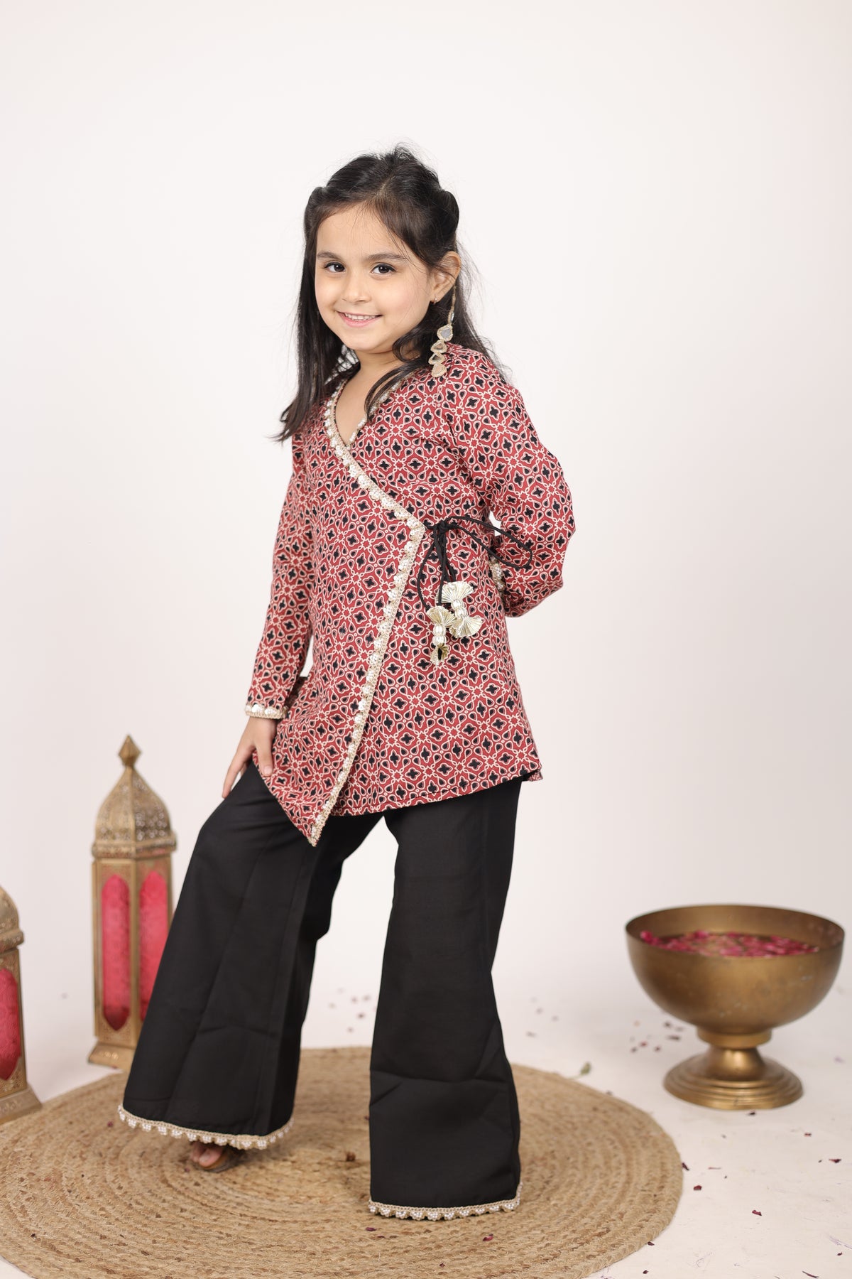 House Of Gota Girls Printed Co-Ord Set