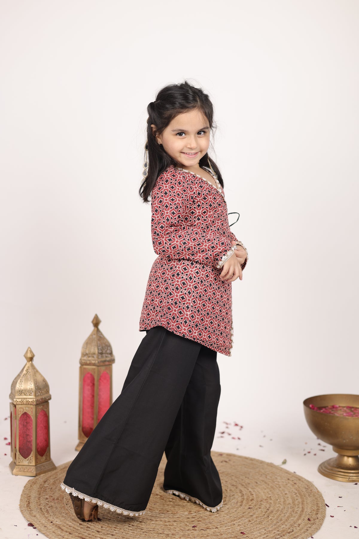 House Of Gota Girls Printed Co-Ord Set