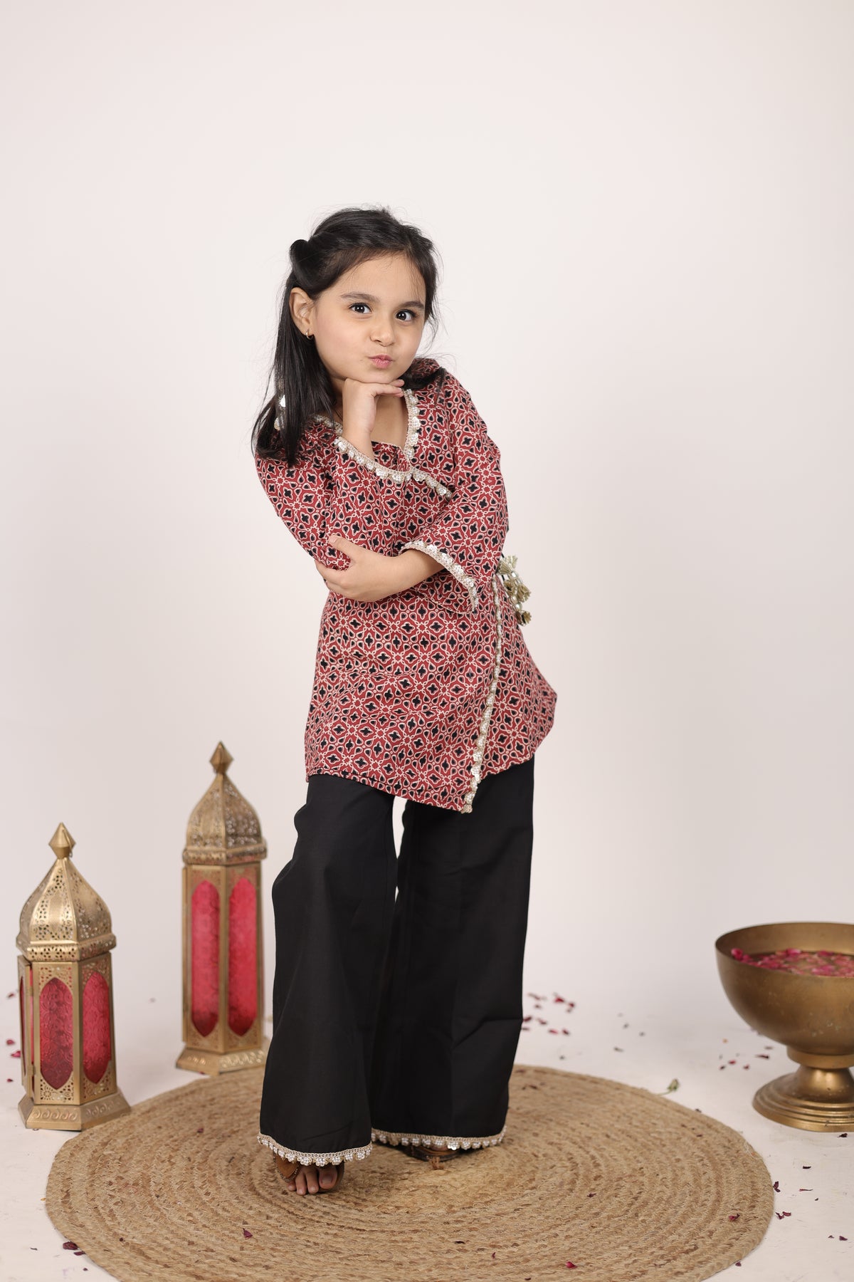 House Of Gota Girls Printed Co-Ord Set